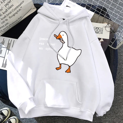 No Peace Goose Hoodie