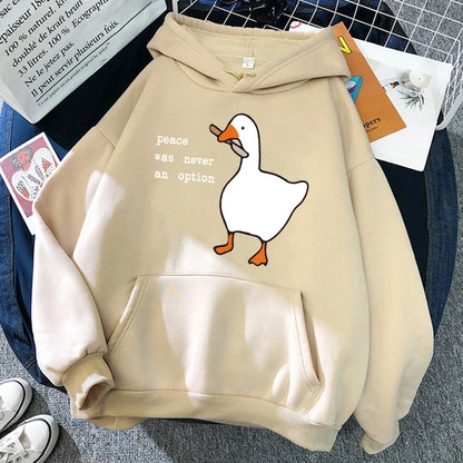 No Peace Goose Hoodie