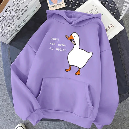 No Peace Goose Hoodie