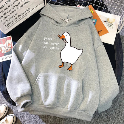 No Peace Goose Hoodie