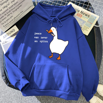 No Peace Goose Hoodie